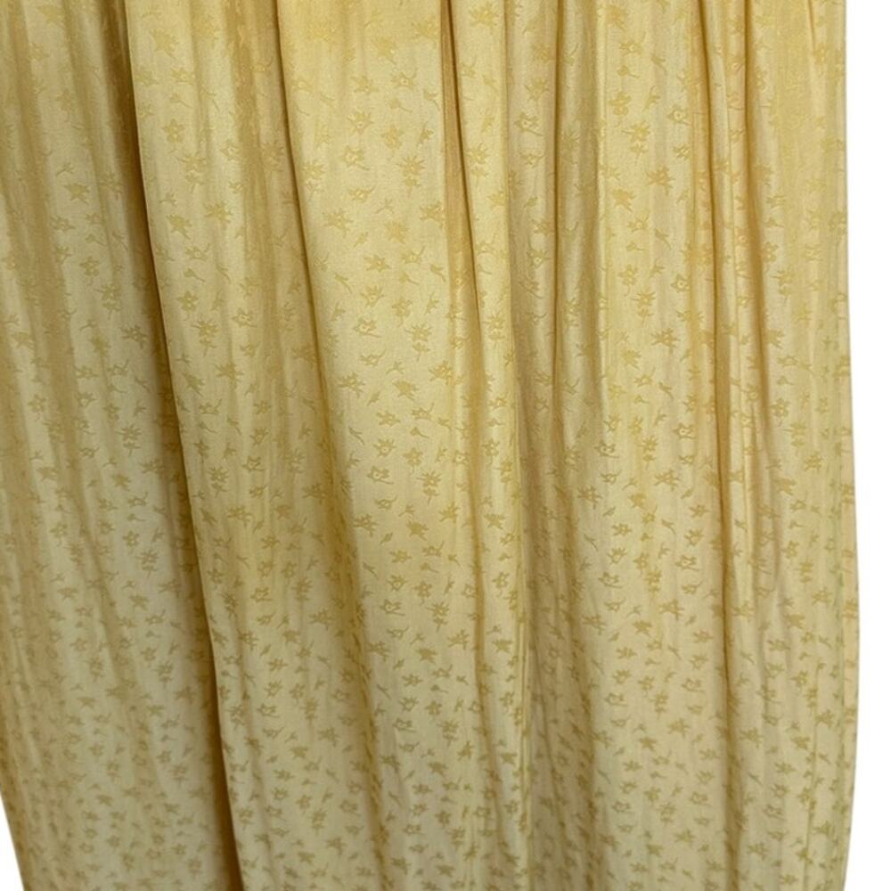 Hatch Yellow Smocked Midi Dress Womens Size 2/S Yellow Puff Sleeve Cottagecore - Picture 4 of 13